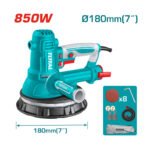 Lijadora de pared 850w 7" TOTAL - TDWS10508