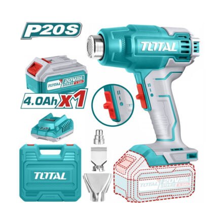 Pistola de Calor 20v inalámbrica + Batería 4ah TOTAL - TBLI20025