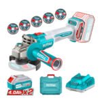 Amoladora 900w + 2 baterias 4ah + cargador TOTAL - TAGLI261522