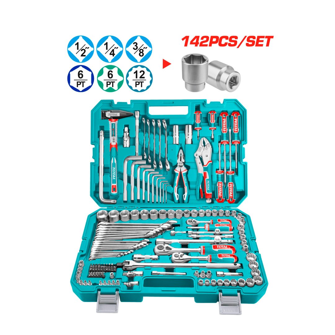 THKTHP21426 Juego 142 Pcs Herramientas Manuales TOTAL - THKTHP21426 - Imagen 1