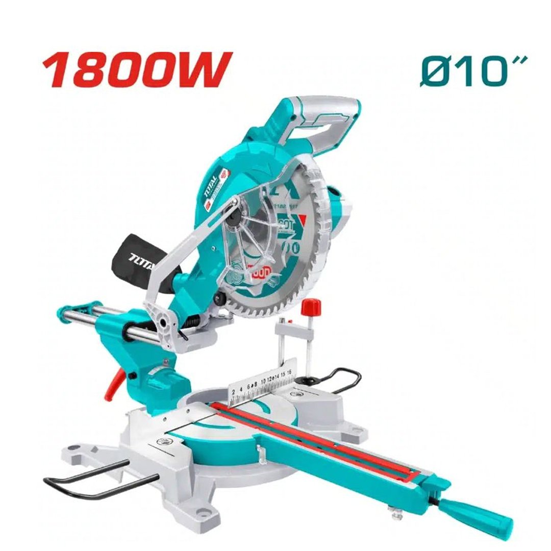 X1 ingleteadora telescopica 1800w 10" TOTAL - TS421825517 - Imagen 1