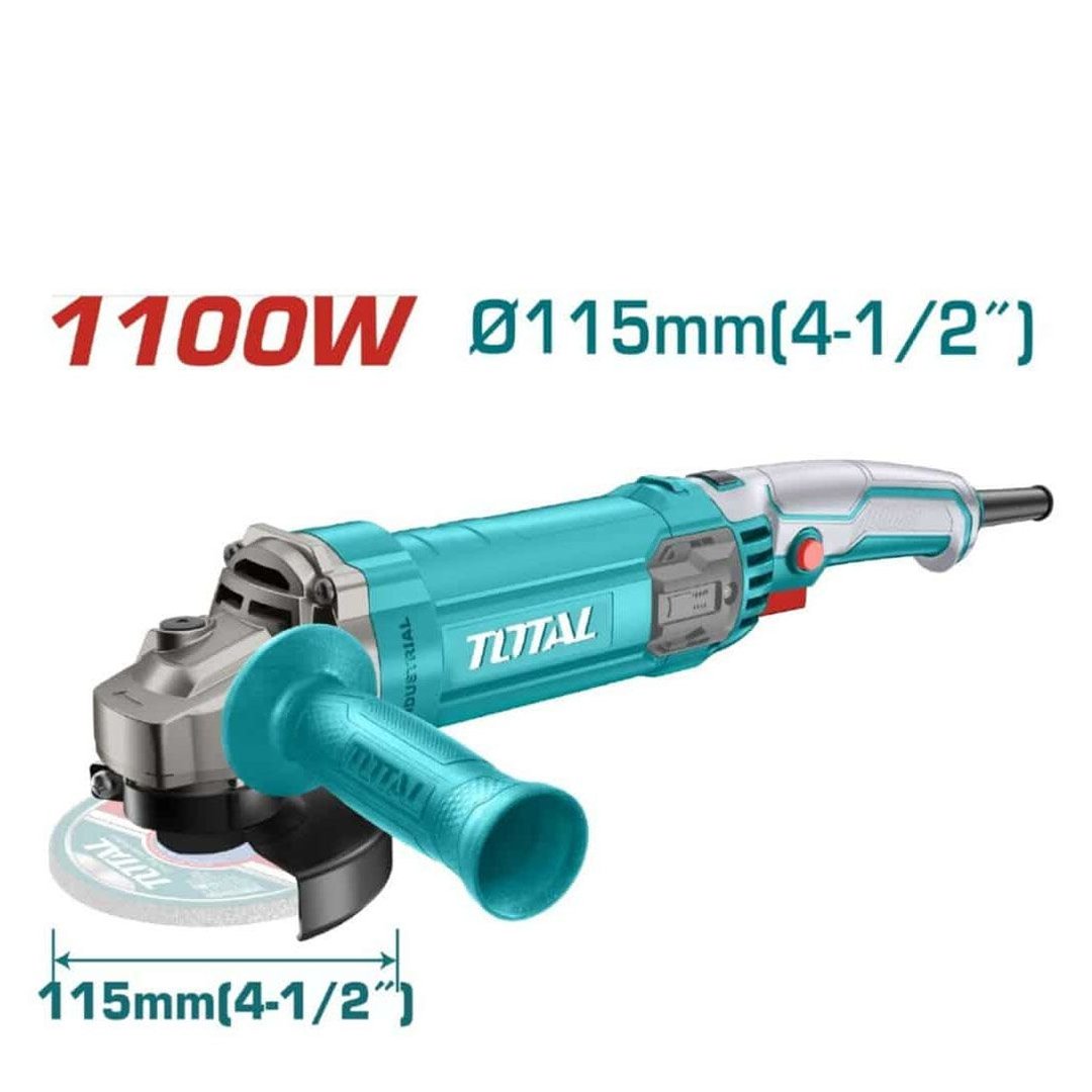 X1 Amoladora 1100w 5" con colita TOTAL - TG11012556 - Imagen 1