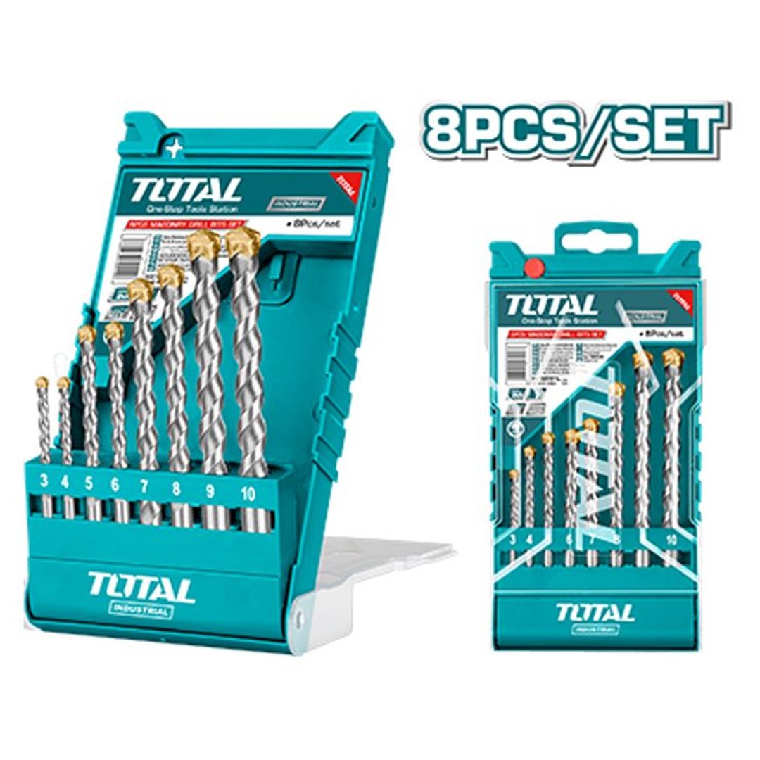 X1 Juego de brocas para concreto 8 pcs TOTAL - TACSD5081 - Imagen 1
