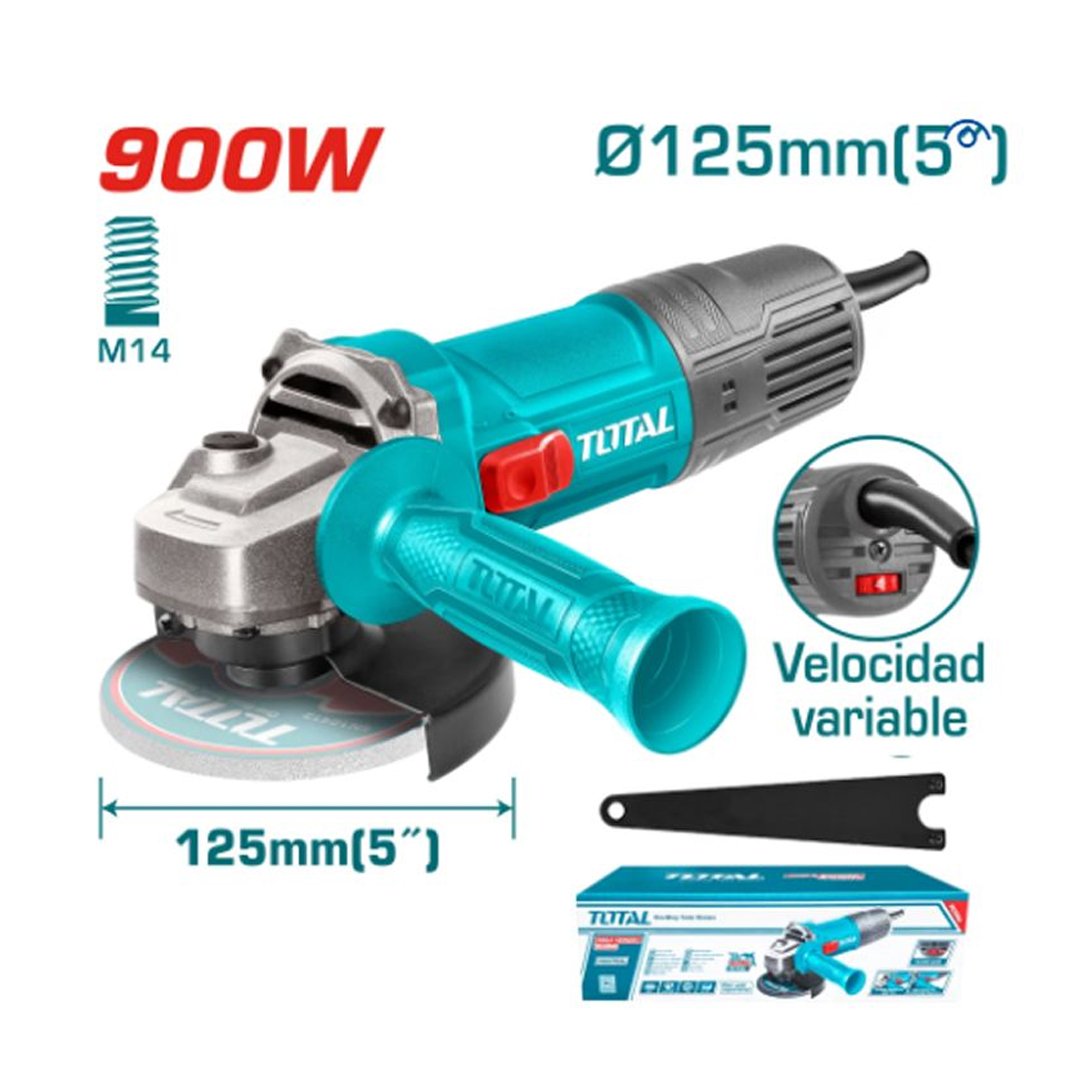 X1 Amoladora 900w 5" velocidad variable TOTAL - TG109125565 - Imagen 1