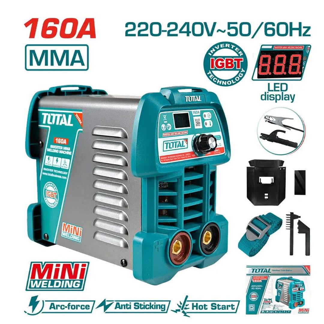 X1 Soldadora MMA 160 amp Inverter TOTAL - TW216049 - Imagen 1