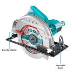 Sierra Circular 2200W 9 1/4" TOTAL - TS122235622 - Imagen 2
