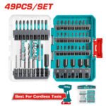 Juego punteras de impacto y brocas 49 pcs TOTAL - TACSDL24906