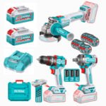 Combo taladro 66nm + amoladora 1200w + llave impacto 405nm TOTAL - TCKLI20358