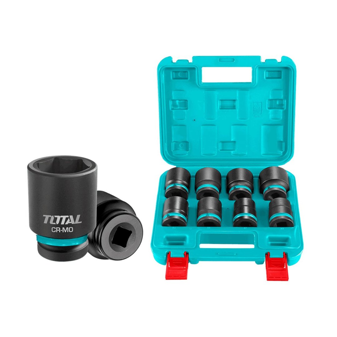 Z-THKISD34081 Juego dados de impacto cortos 3/4" 8pcs 26-38mm TOTAL - THKISD34081 - Imagen 1