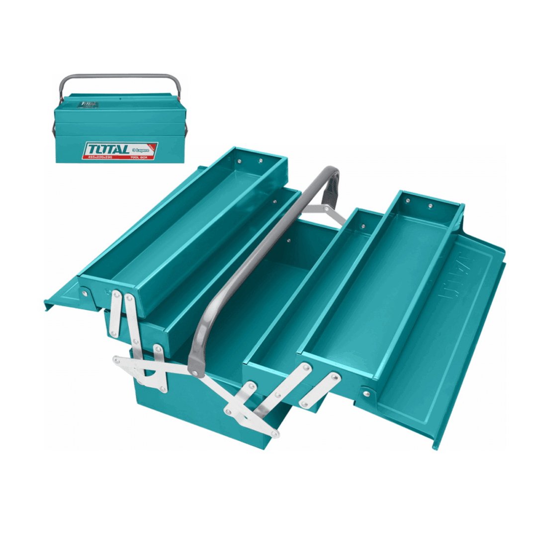 Z-THT10702 Caja de herramientas Metalica Acordeon 3 Niveles 40cm TOTAL - THT10702 - Imagen 1