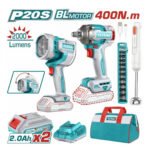 Combo llave de impacto 400nm + lampara + batidora TOTAL -  TOSLI240961