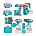Combo Rotomartillo 4.5J + Taladro 96nm + atornillador impacto 285nm TOTAL - TOSLI250693