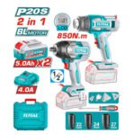 Combo llave impacto 850nm + pistola de calor TOTAL - TOSLI250983 - Imagen 2