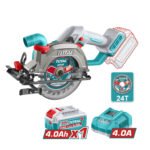 Sierra circular 5 1/2" + bateria 4ah + cargador TOTAL - TSLI14023