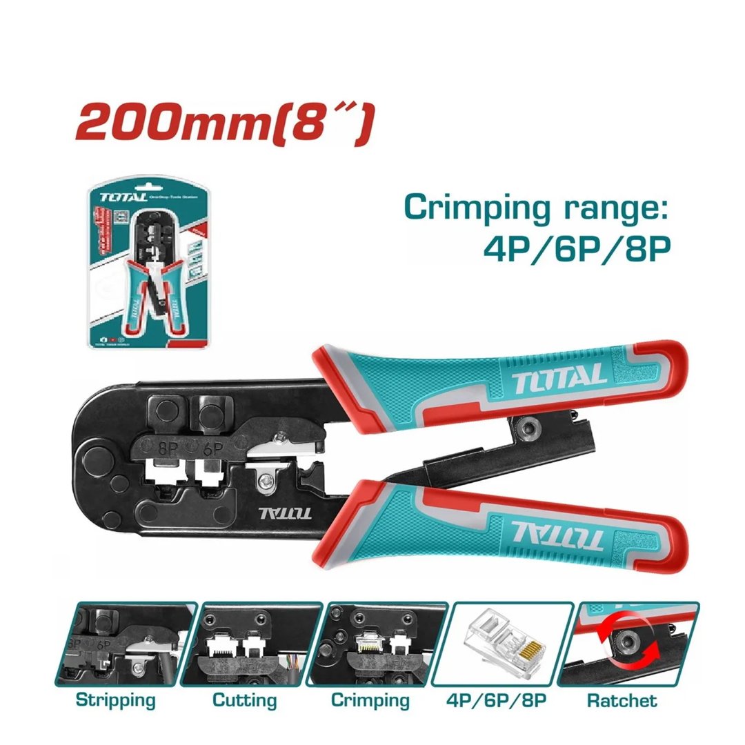 Z- tmpcn5468r Pinza pelacable Crimpeadora cable red RJ45 TOTAL - TMPCN5468R - Imagen 1