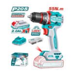 Taladro atornillador 20v 55nm +  bateria 2ah + cargador TOTAL - TDLI205582 - Imagen 2