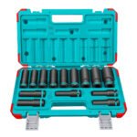 Juego dados impacto largos tubulares 1/2" 10-27mm 14 pcs - THKISD12143L - Imagen 2