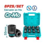 Juego dados de impacto cortos 3/4" 8pcs 26-38mm TOTAL - THKISD34081 - Imagen 2