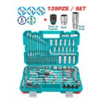Juego de herramientas combinadas 139 pcs TOTAL - THKTHP21396 - Imagen 2