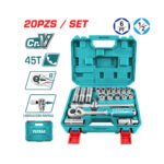 Juego de Dados 20 Pcs + rachet 1/2" TOTAL - THT121201 - Imagen 2