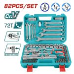 Juego de herramientas con rachet 82pcs 1/4" + 1/2" TOTAL - THT421802 - Imagen 2