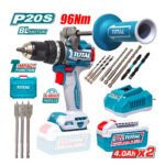 Taladro 96nm + 2 baterias 4ah + cargador industrial TOTAL - TIDLI209686 - Imagen 2