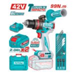 Taladro 42V 99nm + 2 baterias 2ah + cargador TOTAL - TIDLI429982 - Imagen 2