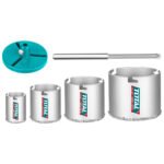 Juego de sierra Copa diamantada 4 Pcs Ceramica TOTAL - TAC44061