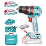Taladro percutor 55nm + 2 baterias 2ah + cargador TOTAL - TIDLI20558