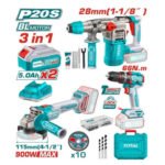 Combo Taladro 66nm + Amoladora + Rotomartillo 4.5j + 2 baterias 5ah TOTAL - TOSLI241183 - Imagen 2
