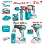 Combo Taladro 66nm + llave de impacto 400nm + Rotomartillo - TCKLI20638 - Imagen 2