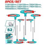 Juego de llaves Torx con mango T 8pcs TOTAL - THHW80836 - Imagen 2