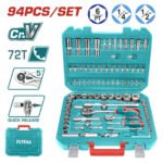 Juego de dados 94 Pcs + Rachet 1/2" + 1/4" TOTAL - THT421942 - Imagen 2