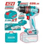 Taladro 42v 69nm + Bateria 2ah + cargador TOTAL - TIDLI426981 - Imagen 2