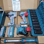 combo llave de impacto 850nm + llave impacto 400nm + dados + linterna TOTAL - TOSLI241195 - Imagen 3