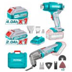 Combo oscilador multifuncional + pistola de calor TOTAL - TOSLI230705