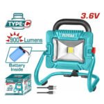 Lampara reflector portatil con bateria integrada TOTAL - TRLF4415 - Imagen 2