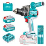 Taladro 166nm + 2 baterias 5ah + cargador industrial TOTAL - TIDLI201668