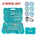 Juego de Herramientas Manuales y dados 216 Pcs TOTAL - THKTHP22166 - Imagen 2