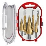 Juego de brocas escalonadas 6 pcs para metal madera plástico - COD58