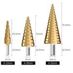 Juego de brocas escalonadas 6 pcs para metal madera plástico - COD58 - Imagen 2