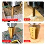 Juego de brocas escalonadas 6 pcs para metal madera plástico - COD58 - Imagen 4