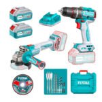 Combo taladro 96nm + amoladora 1000w + 2 baterias 4ah TOTAL - TCKLI261207